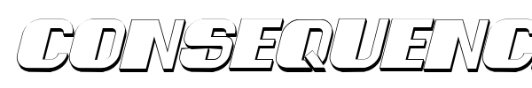 Consequences font preview